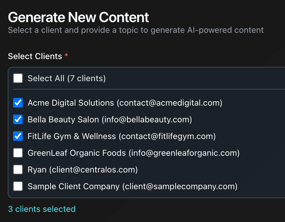 Content Generation