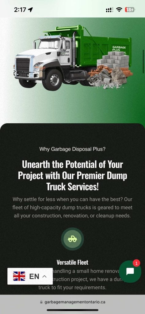 Garbage Plus Disposal Mobile