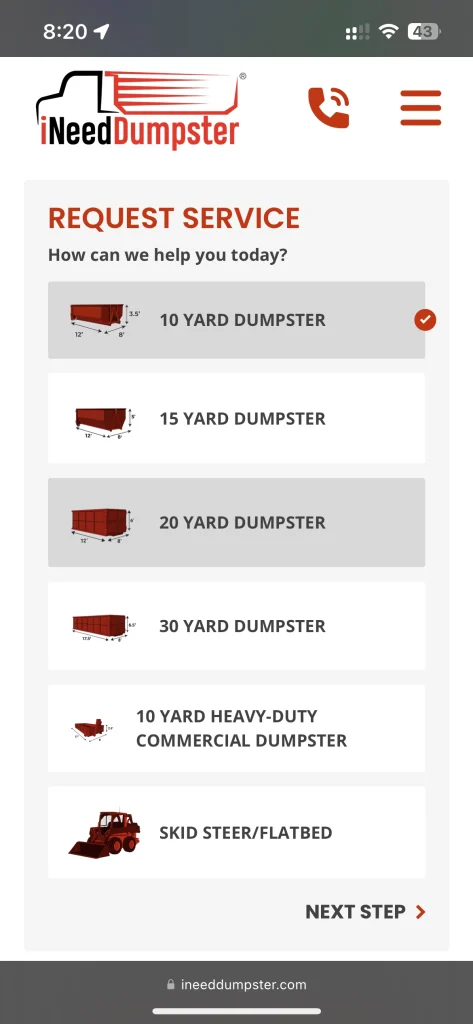 INeedDumpster Mobile