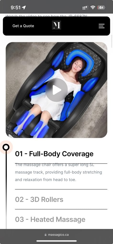 Massagico Mobile